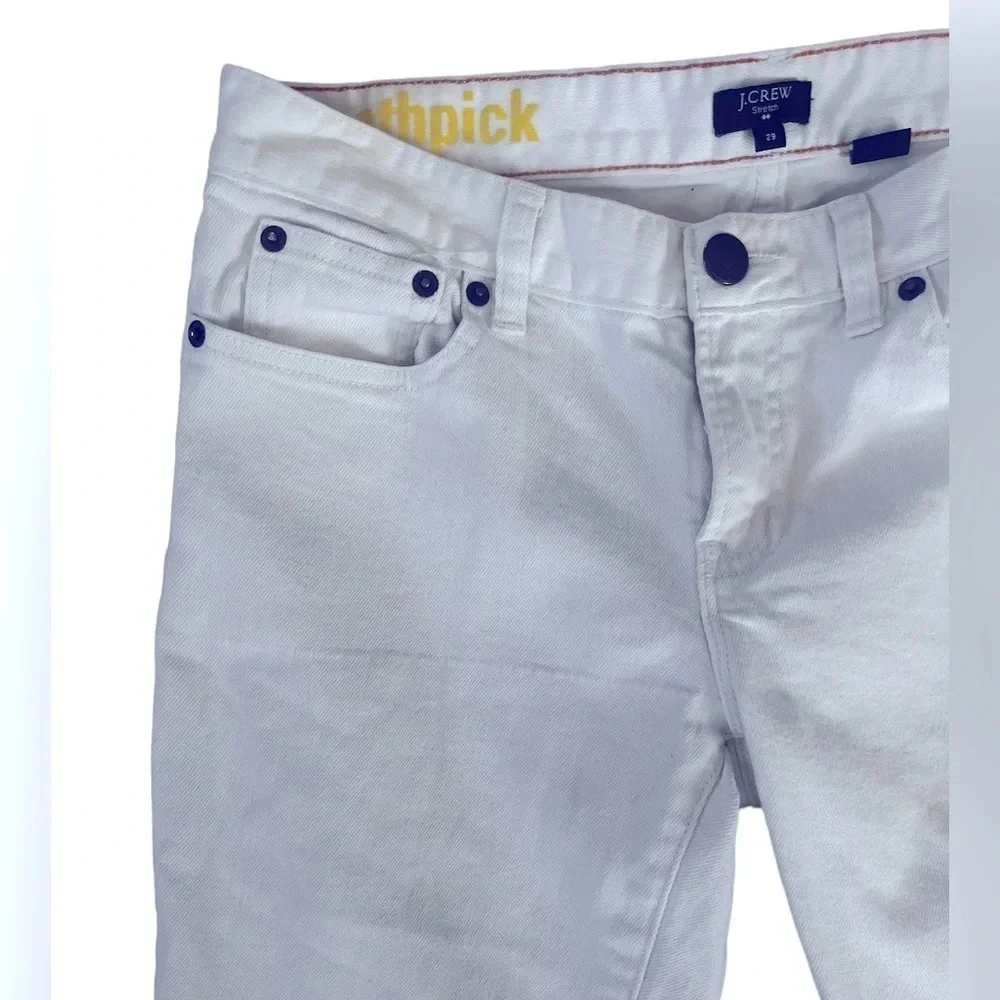 J.Crew Toothpick White Skinny Jeans | Size 29 | Classic Stretch Denim